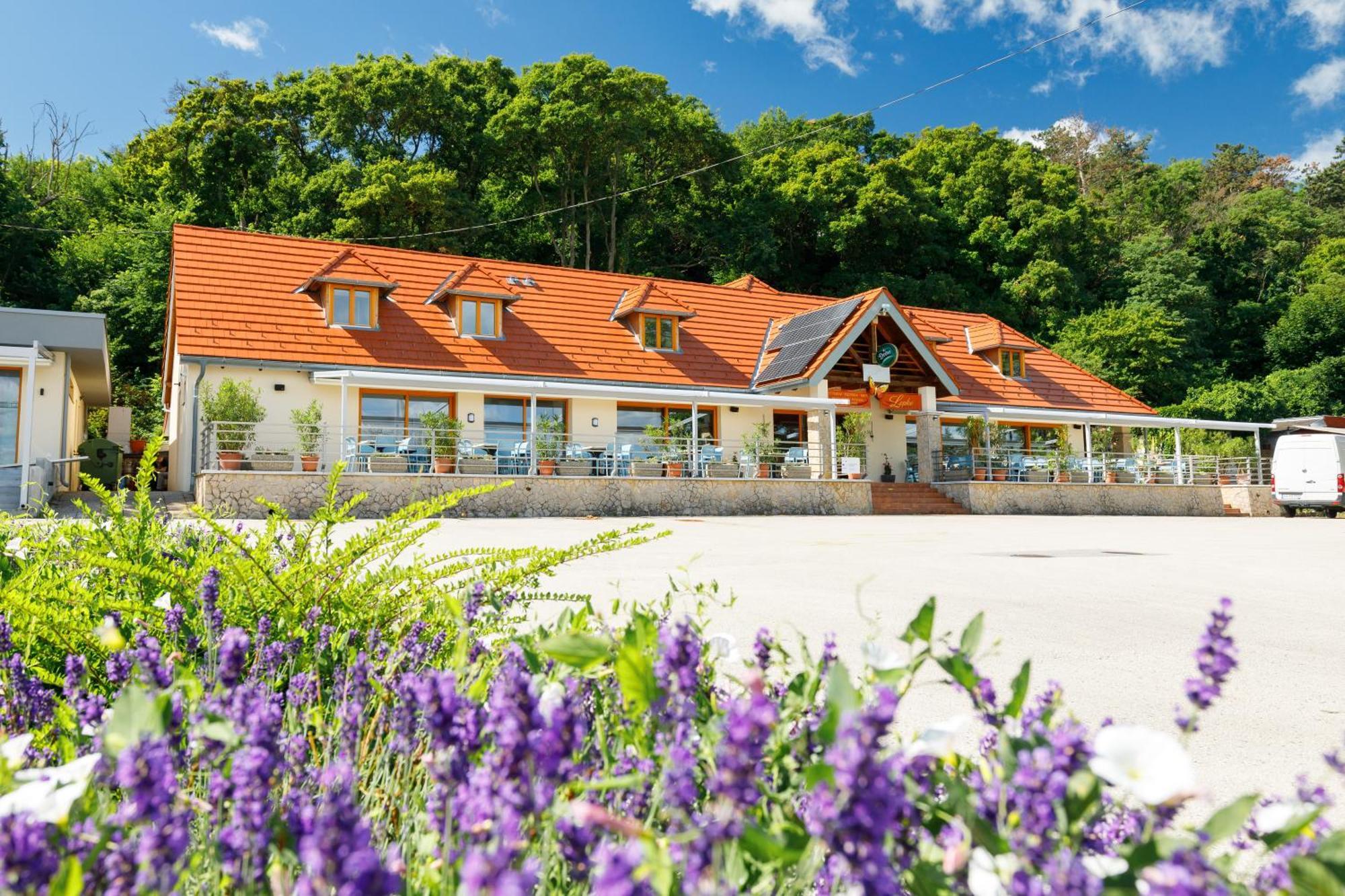 Lepke Apartmanhaz Es Etterem Tihany Exteriör bild